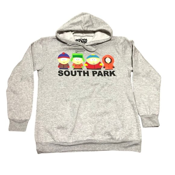 South Park Other - South Park Hoodie Sz L With Cartman Kyle Stan & Kenny Graphic In Light Gray